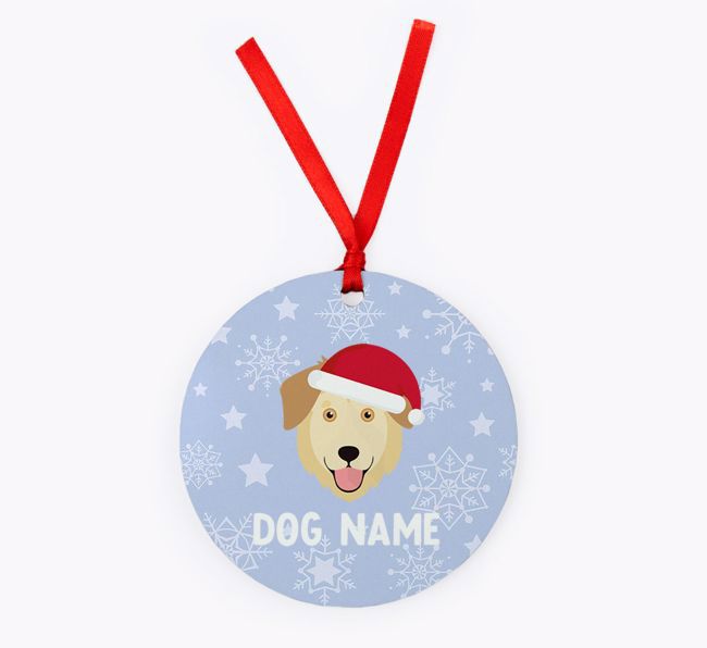 Snowflake: Personalised {breedFullName} Christmas Decoration